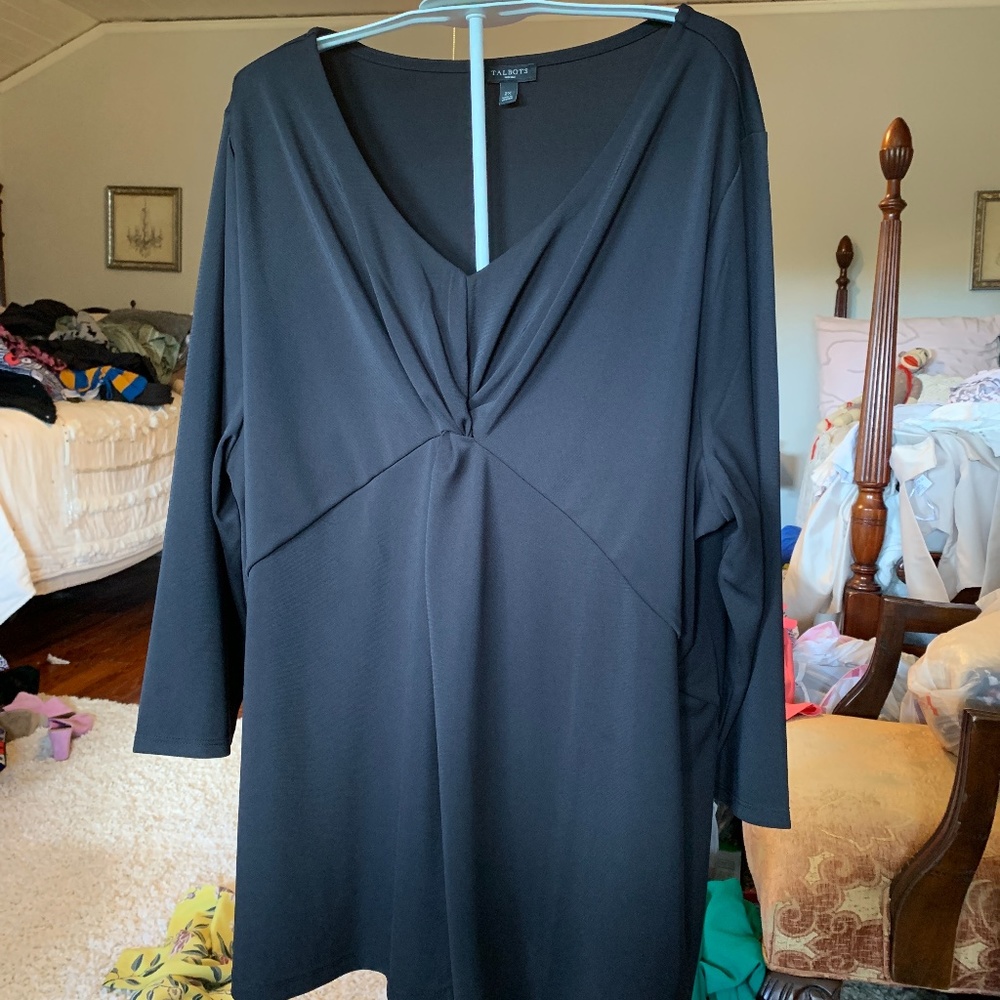 Talbots gathered‎ v neck blouse. Never worn